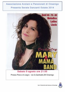 9 agosto Mary Mama Band