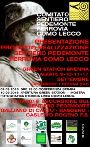 Sentiero pedemonte ferrovia como lecco